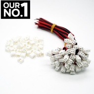 10 Sets/Lot  26AWG JST XH2.54 2 Pin Connector Plug Wire Cable 100mm Length Male Female Plug Socket