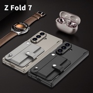 Ready New For Samsung Z Fold 7 Case  Fold7 Stand Magnetic Hinge Protective Case Fold7 Wrist Strap Ca
