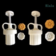 Blala Pumpkin Shaped Plastic Mooncake Moulds Mooncake Stamp DIY Baking Accessories