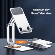 360 ° ที่วางโทรศัพท์โลหะแบบหมุนได้สำหรับ iPhone iPad Xiaomi แท่นวางมือถือแบบพกพาพับอเนกประสงค์