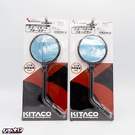 KITACO กระจกมองหลังทรงกลม (เกลียวขวา M10) สีดำ (คู่)
