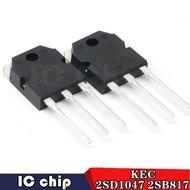 10Pcs 5คู่ Original 2SB817 2SD1047 TO-3P ( 5Pcs B817 + 5Pcs D1047 ) KTB817-Y KTD1047-Y TO3P เครื่องข