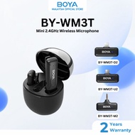 BOYA BY-WM3T-M2/U2/D2 Noise Reduction Wireless Microphone With Charging Case