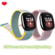 Suitable for Fitbit Versa 2/Versa Nylon Loop Strap Versa Watch Strap Special Woven Canvas Velcro Strap