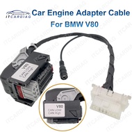 For BMW V80 Engine Computer Board Adapter Cable For BMW Replacement Parts Cable Engine Computer V80 To OBD2 Interface Cable