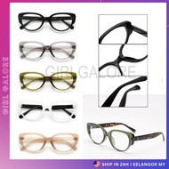 2401 Butterfly Thick Style Fashion Eyewear Clear Glasses Spek Mata Cat Eye Viral Bingkai Tebal Vinta