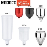 7cc 9cc 20cc 40cc Airbrush Detachable Fluid Cup M6 Thread For Gravity Feed Paint Spray Gun Air Brush