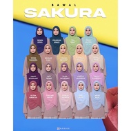 Tudung Bawal Square Sakura Hijabs By Hanami