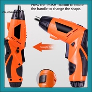 [CF] 1 Set 1300mAh Electric Screwdriver USB Charging Built-in Battery Cordless Electric Drill Screwdriver Tool Household Maintenance
