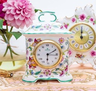 英國製Minton明頓皇家經典Haddon Hall骨瓷陶瓷靜音桌鐘時鐘