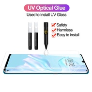 TOLIF UV Optical Glue Colorless Odorless Safety Strong Stickiness Easy to Install Environmental Protection Harmless to mobile phones and Skin No Bubbles Used to Install UV Curved Tempered Glass Screen Protector For Samsung S21 S20 S10 S9 S8 Note 20 10 9 8