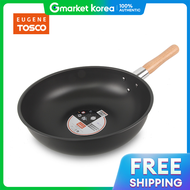 Yujin Tosco Hard-Anodized Handle Chinese Wok 34cm Palace Pan