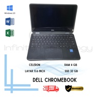 Dell Chrome Book 3189 Laptop Layar Sentuh Dell Chromebook Murah Satujutaan Bergaransi