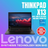 LENOVO THINKPAD X13 GEN1 INTEL I5-10/11GEN 8GB RAM + 256GB SSD REFURBISHED LAPTOP REFURNISH NOTEBOOK