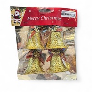 Christmas Bell Decoration Contains 4 OPP Ribbons 6cm P24/29