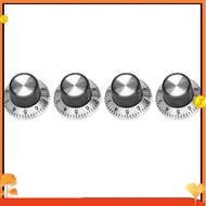 4 x potentiometer Pot metal knob with 0-9 turntable for 6mm shaft knob