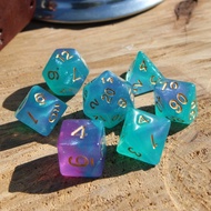 【Fast and Free Delivery】 7Pcs/Set Atlantic Waters Dice DND Dungeons and Dragons Games D&D RPG Tablet