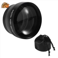 52mm 2X Magnification Telephoto Lens for  AF-S 18-55mm 55-200mm Lens Camera