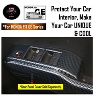 Honda Jazz/Fit GE GE6 GE8 2008-2014 Interior Window Panel Cover Carbon Fiber Trim Protection Accesso
