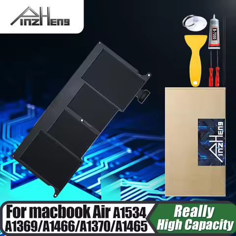 PINZHENG Laptop Battery For Macbook Air 13'' A1369 A1466 A1465 11'' A1370 12'' A1377 A1375 A1405 A14