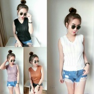 AD-0177♥Knitted Sleeveless Top