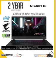 GIGABYTE AORUS 15 BSF-73MY754SH GAMING LAPTOP ( I7,13700H,16GB,1TB SSD,15.6" QHD 165Hz,RTX4070 8GB,W