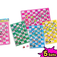 Children Snake and Ladders Plastic Flight Chess Set Interactive Family Game Toys for Kids Birthday Party Favors Pinata Filler ✅ 5 SETS IN A PAD