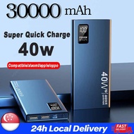 PD 40W 30000mAh Super Fast Charge Powerbank Powerbank Flash Charge Power Bank Qc3.0 Power Bank Charger Support