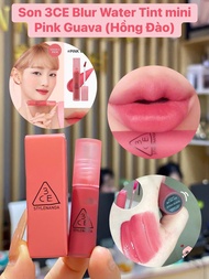 Son Kem Lì Mịn Mượt Nhẹ Môi 3CE Blur Water Tint Mini- Pink Guava (Hồng đào)