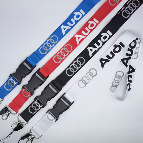 Mobile Phone Auto Car Neck Strap Lanyard Keychain For Audi A1 A4 A5 A6 A7 A8 B6 B7 B8 B9 TT TTS 8S S