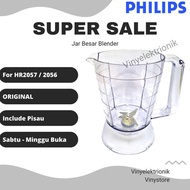 Philips Jar Besar Blender HR 2056 HR2057 Ori Gelas Original Plastik
