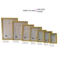 Photo Frame Size 4R / 5R / 6R / 8R / A4 / 11R / A3 - Wood Grain Color(1pc)