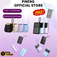 Pineng Power Bank Pn892PD PN710PD PN832P 20000mAh 10000mah PD 22.5W Fast Charging Powerbank Built in