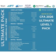 2026/2025 CFA Level 1 Ultra Bundle- Schweser, Mark Meldrum, IFT, UWorld Wiley, Official Textbooks, O