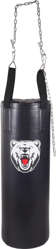 BalanceFrom Fitness 70 Pound Heavy Punching Bag with Chains for Workouts, Boxing, MMA, Muay Thai, an