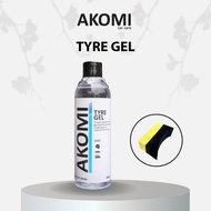 AKOMI Tyre Gel 400ml Gloss Shinning Pure Silicone Gel Tayar Wax Shine Kilat