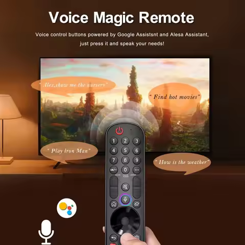 Smart TV Remote Control MR24GA, Motion Voice & Air Mouse, Universal Compatible with lg 43NANO81T6A, 