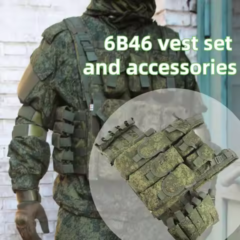 Russian 6B46 EMR Tactical Vest Integrated Bulletproof Vest for Outdoor Hunting Russian Soldier Cospl