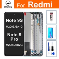 6.67 LCD สำหรับ Redmi Note 9S 9 Pro อะไหล่สัมผัสทำให้เป็นดิจิทัลประกอบ M2003J6B2G M2003J6A1G + เครื่