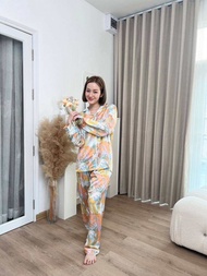 Pajamas silk satin ชุดนอนผ้าซิ้วนิ่มลื่นใส่สบายสุดๆ