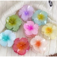 Hibiscus shoe flower hair clip 8 cm