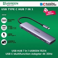 USB HUB 7 in 1 UGREEN 15214 USB C Multifunction Adapter 4K 30Hz