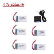 3.7V 400mAh Lipo Battery and Battery charger for X4 H107 H31 KY101 E33C E33 U816A V252 H6C RC Drone