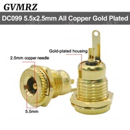 5PCS DC-099 5.5x2.1mm/5.5mm x 2.5mm Metal DC Power Male Plug Jack Connector with Spring Yellow Head