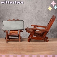 WITTE Phone Holder, Foldable Wood Phone Stand, High-quality Miniature Deck Chair Lightweight Portable Deck Chair Craft