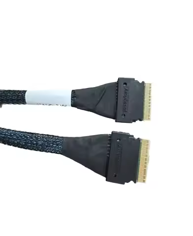 High Speed PCIe 4.0 SlimSAS SFF-8654 8i to SFF-8654 8i Cable-100CM or 70CM