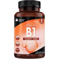Vitamin B1 Thiamine Supplement 100mg (4 Months Value Supply) Thiamine Vitamin B1 High Strength – Hea