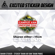 GLOSSY CAMPER VAN VINYL STICKER CAR STICKER
