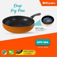 Miyako - Deep Fry Pan DFP24A, 26A, 28A/frying Pan Diameter 24,26,28 Cm/Non-Stick Teflon