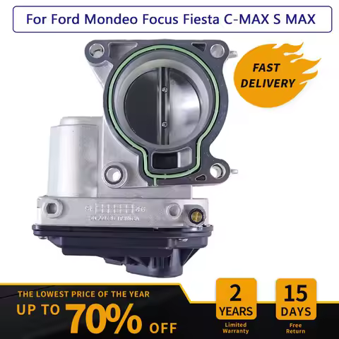 55mm Throttle Body for Ford Focus 2 Fiesta ST150 MK 6 Mondeo Petrol 1.8 2.0 Engine C-MAX Throttle Va